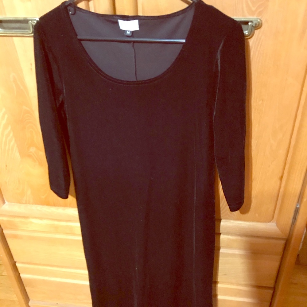 Ladies Soft Velvety Long Dress - Petite M